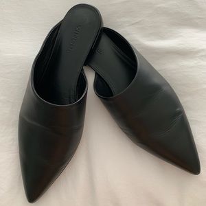 Vince pointed toe mules